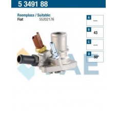 5349188 FAE Термостат, охлаждающая жидкость