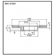 ADC 0124V Allied Nippon Гидравлические цилиндры