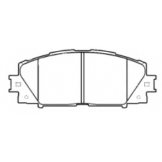 AKD-52270 ASVA Комплект тормозных колодок, дисковый тормоз