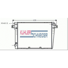 1408301 KUHLER SCHNEIDER Радиатор, охлаждение двигател