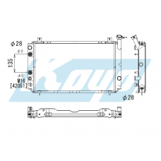 PA020131 KOYO P-tank corrugate-fin ass'y