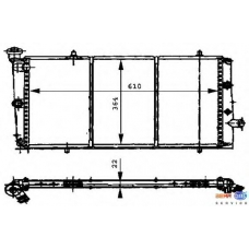 8MK 376 716-001 HELLA Радиатор, охлаждение двигателя