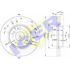 78BD1705-2 ICER Тормозной диск