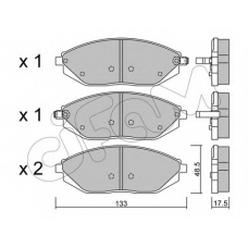 822-908-0 CIFAM Комплект тормозных колодок, дисковый тормоз