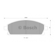 0 986 AB9 179 BOSCH Комплект тормозных колодок, дисковый тормоз