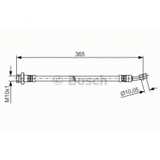 1 987 481 499 BOSCH Тормозной шланг