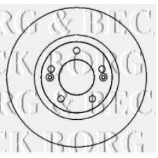 BBD4338 BORG & BECK Тормозной диск