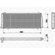 350213405000 MAGNETI MARELLI Радиатор, охлаждение двигателя