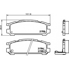 8DB 355 016-491 HELLA Комплект тормозных колодок, дисковый тормоз