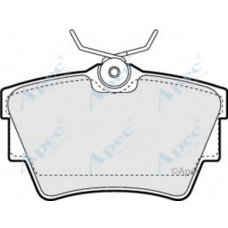 PAD1089 APEC Комплект тормозных колодок, дисковый тормоз