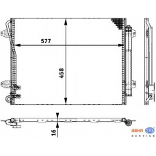 8FC 351 317-551 HELLA Конденсатор, кондиционер