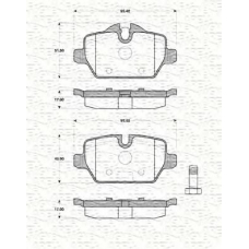 363702161428 MAGNETI MARELLI Комплект тормозных колодок, дисковый тормоз