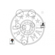 SK-1666 OPTIMAL Комплект ремня грм