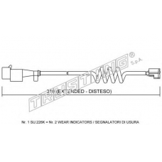 SU.226K TRUSTING Сигнализатор, износ тормозных колодок