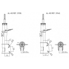 3114G AL-KO Амортизатор