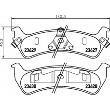 8DB 355 010-031 HELLA Комплект тормозных колодок, дисковый тормоз