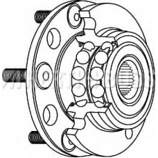 J4702050 NIPPARTS Комплект подшипника ступицы колеса