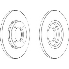 DDF282 FERODO Тормозной диск