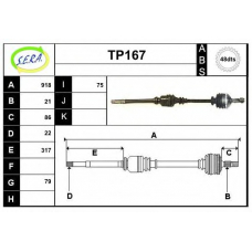 TP167 SERA Приводной вал