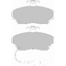 FD7153A NECTO Комплект тормозных колодок, дисковый тормоз