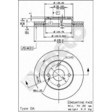 BS 8355 BRECO Тормозной диск