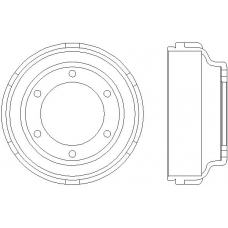 MBD059 MINTEX Тормозной барабан