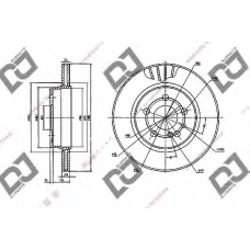 BD1132 DJ PARTS Тормозной диск