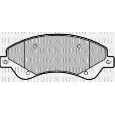 BBP1965 BORG & BECK Комплект тормозных колодок, дисковый тормоз