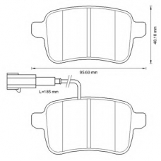 573349B BENDIX Комплект тормозных колодок, дисковый тормоз