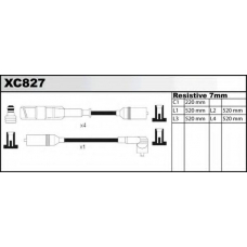 XC827 QUINTON HAZELL Комплект проводов зажигания