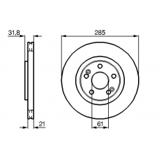 0 986 478 719 BOSCH Тормозной диск