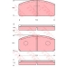 GDB110 TRW Комплект тормозных колодок, дисковый тормоз