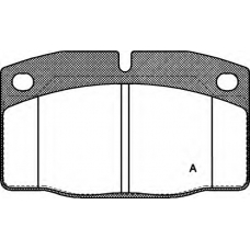 BPA0101.20 OPEN PARTS Комплект тормозных колодок, дисковый тормоз