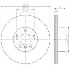 8DD 355 121-801 HELLA PAGID Тормозной диск