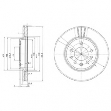 BG2750 DELPHI Тормозной диск