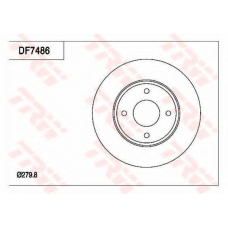 DF7486 TRW Тормозной диск