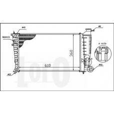 009-017-0027 LORO Радиатор, охлаждение двигателя