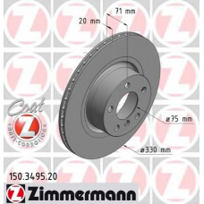 150.3495.20 ZIMMERMANN Тормозной диск