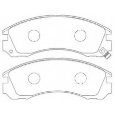 ASN-151 AISIN Комплект тормозных колодок, дисковый тормоз