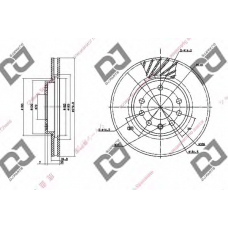 BD1398 DJ PARTS Тормозной диск