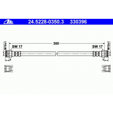 24.5228-0350.3 ATE Тормозной шланг