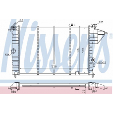 630541 NISSENS Радиатор, охлаждение двигателя