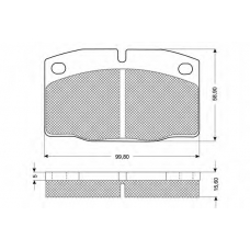 PF1013 PROCODIS FRANCE Комплект тормозных колодок, дисковый тормоз