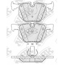 PN0228 NiBK Комплект тормозных колодок, дисковый тормоз