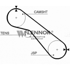 4394V FLENNOR Ремень ГРМ