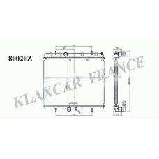 80020z KLAXCAR FRANCE Радиатор, охлаждение двигателя