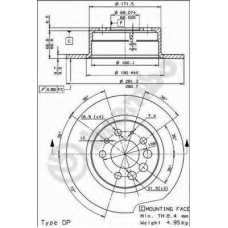 BS 7209 BRECO Тормозной диск