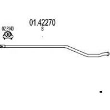 01.42270 MTS Труба выхлопного газа