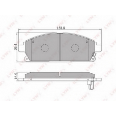 BD-5704 LYNX Тормозные колодки дисковые