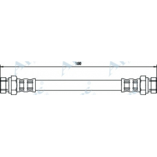 HOS3118 APEC Тормозной шланг